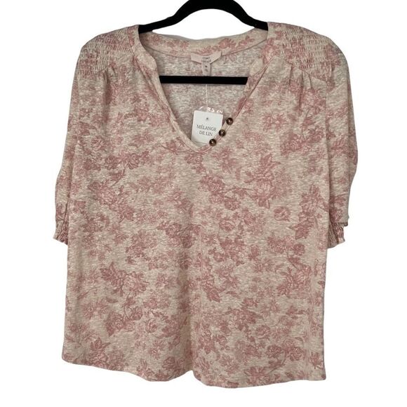 Como Vintage Cream‎ Light Pink Dainty Romaric Rose Print - Picture 1 of 7